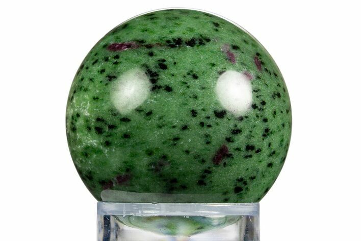 Polished Ruby Zoisite Sphere - Tanzania #315079